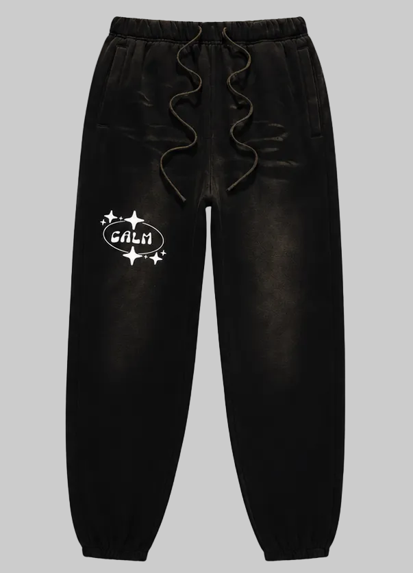 Black Sunfade Sweatpants