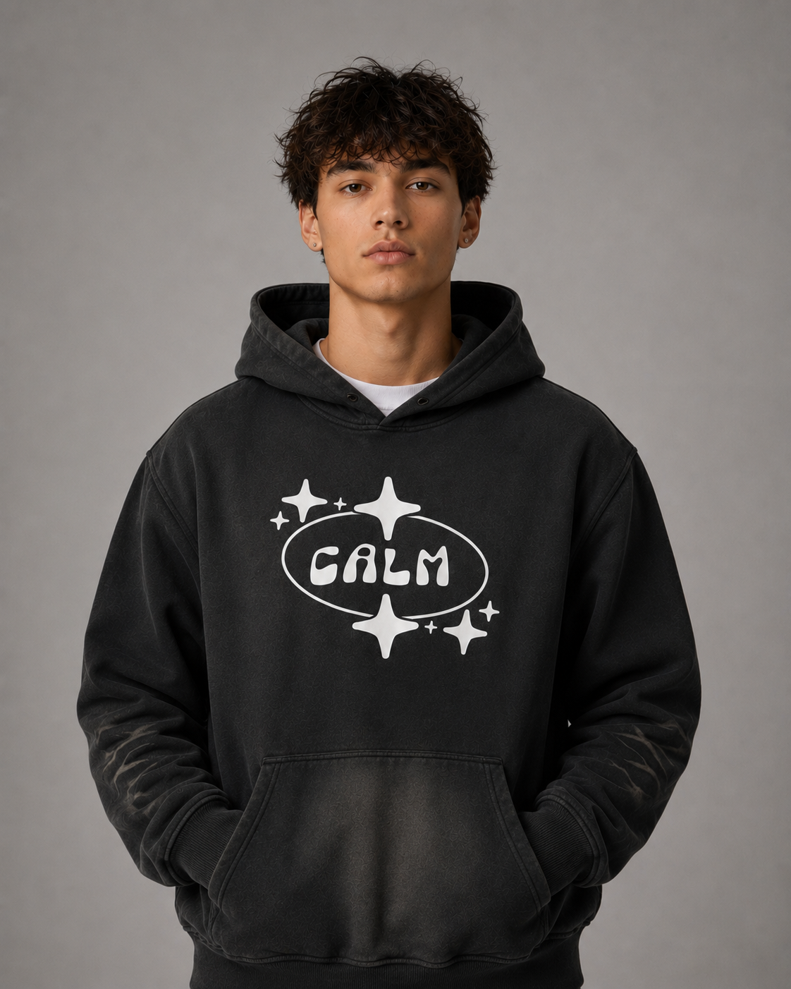 Black Sunfade Hoodie