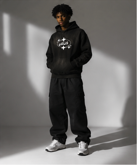 Black Sunfade Hoodie