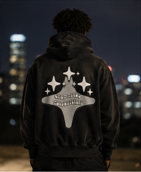 Black Sunfade Hoodie