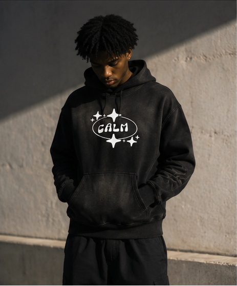 Black Sunfade Hoodie