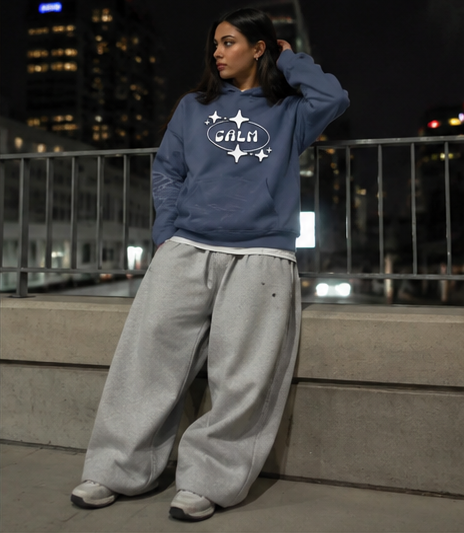 Denim Blue Sunfade Hoodie