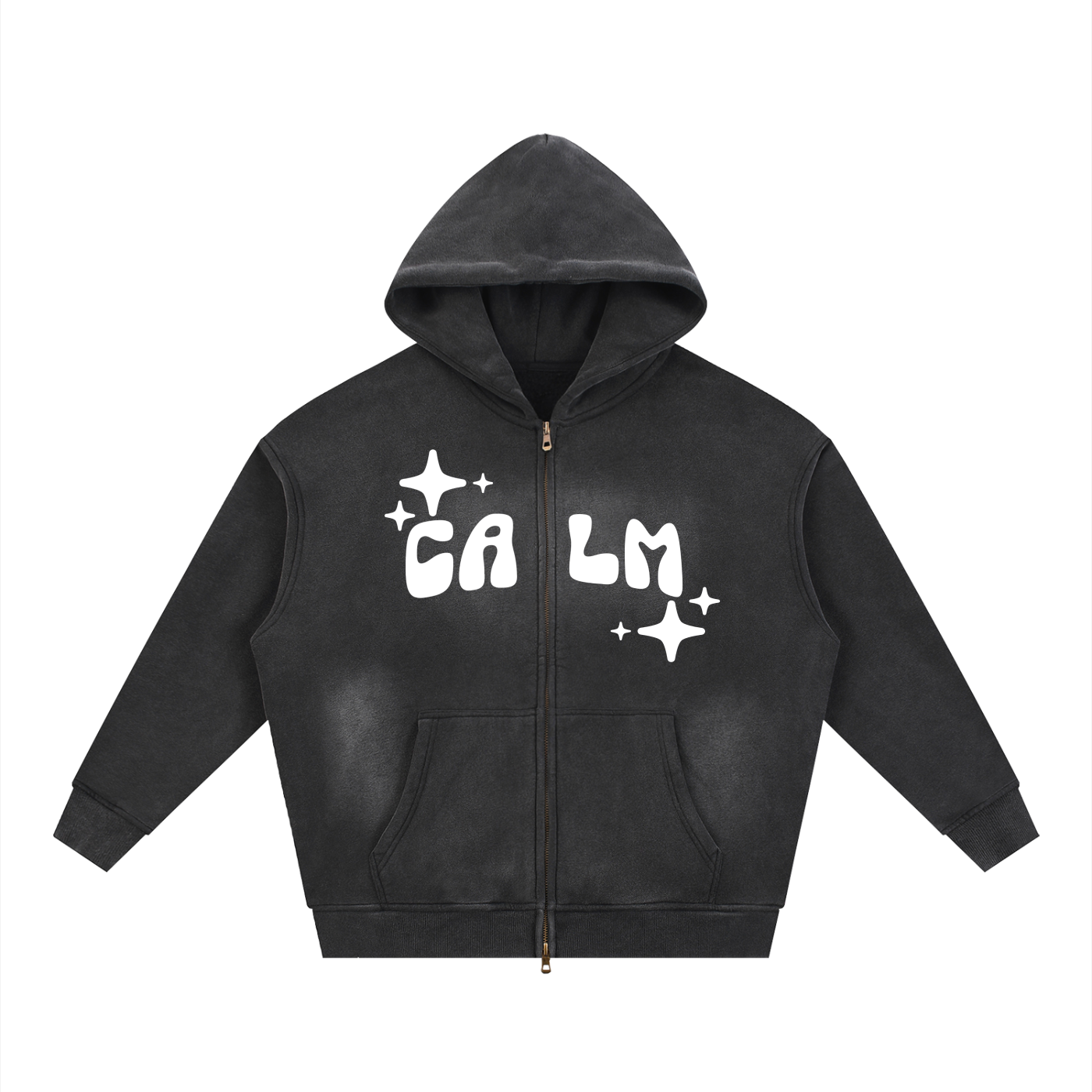 Calm Sunfade Zip-Up Hoodie