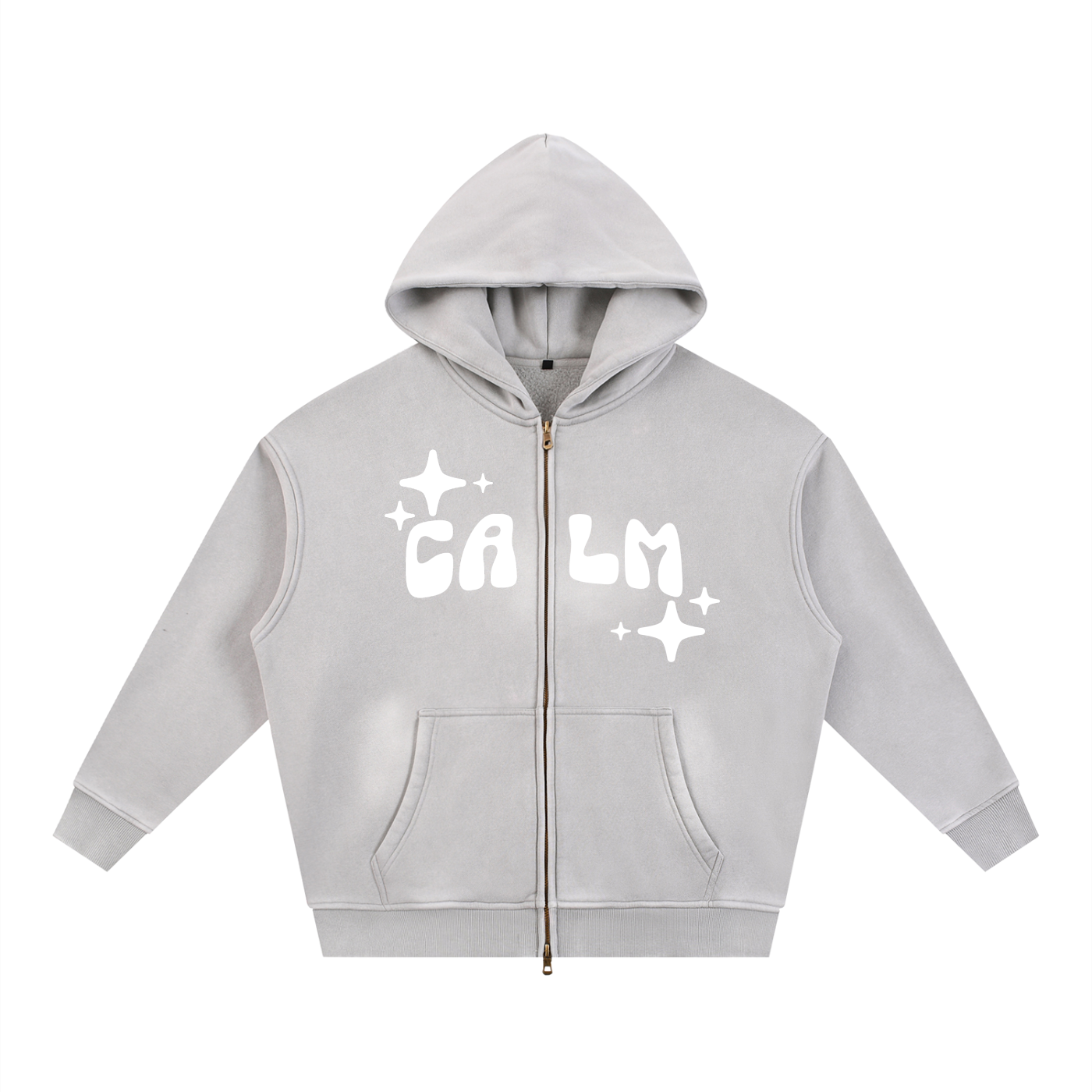 Calm Sunfade Zip-Up Hoodie