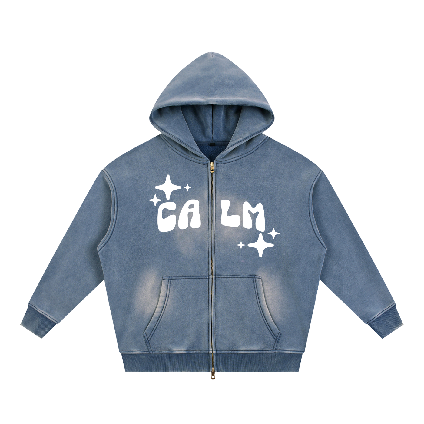 Calm Sunfade Zip-Up Hoodie